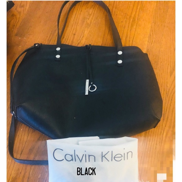 are calvin klein bags real leather